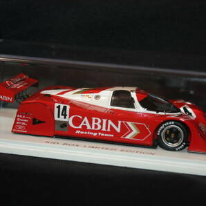 ★スパーク 1/43 KIDBOX特注 300台限定 ポルシェ962C GTI-RLR CABIN 1990年WSPC Suzuka#14(M.Reuter/L.P.Sala) 品番SKB43030の画像3