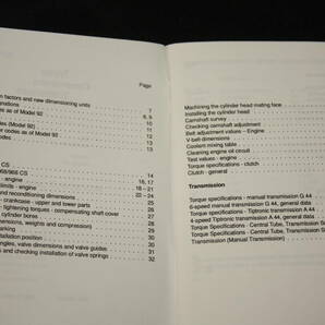 ★ポルシェ968(1992～93年)/968CS(1993年以降) Technical Specifications (スペックブック整備書小冊子) 全74頁 ポルシェAG発行の画像2