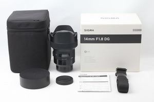 ◆超極上美品◆シグマ SIGMA 14mm F1.8 DG HSM Art ソニーEマウント用 付属品完備 元箱◇M43951