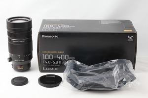 ◆新品同様◆パナソニック Panasonic LEICA DG VARIO-ELMAR 100-400mm F4.0-6.3 II ASPH. H-RSA100400 付属品満載 元箱◇M44123