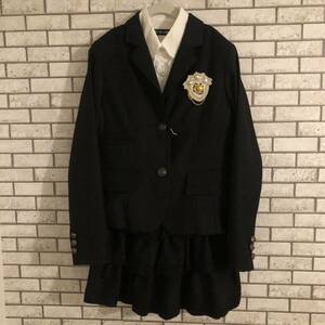 SISTER JENNI シスタージェニー セットアップ 150 ブラック ジャケット スカート 発表会 入学式 卒業式 リボン 制服 ブレザー