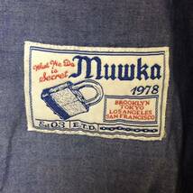 MISHKA ミシカ ワークシャツ S シャンブレー 長袖シャツ 刺繍 stussy パーカー キャップ_画像6