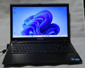 iiyama15.6型ノート i3 3120M 4GB SSD250GB BDドライブ バッテリー欠品 15P3000-i3TRM