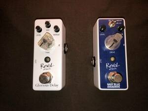 Revol effects, NAVYBLUE OVERDRIVE, Glorious Delay, レボル・エフェクツ,オーバードライブ,ディレイのセットです！