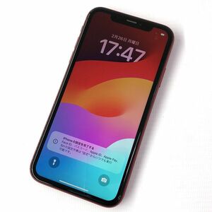 docomo iPhone XR 128GB MT0N2J/A レッド【利用制限:〇】【iOS17.1.2】店頭/他モール併売《スマホ・山城店》A2274