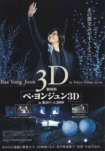 「劇場版 ペ・ヨンジュン3D in 東京ドーム 2009」映画チラシ