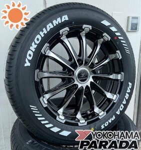 車検対応 200系ハイエース ヨコハマ パラダ PA03 215/60R17 新品タイヤホイールセット 17インチ BD12