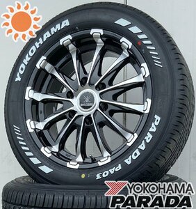 車検対応 200系ハイエース ヨコハマ パラダ PA03 215/60R17 新品タイヤホイールセット 17インチ BD12