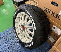 【車検対応】ハイエース200系 17インチ 215/60R17 タイヤホイール4本セット BD12 ヨコハマ パラダ ホワイトレター 新品 サマータイヤ_画像3