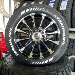 【200系ハイエース専用】車検対応 新品タイヤホイール4本セット PCD139.7/6H 215/60R17 ヨコハマ パラダ 17インチ ホワイトレターBD12