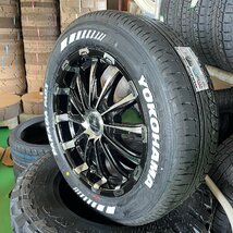 【200系ハイエース専用】車検対応 新品タイヤホイール4本セット PCD139.7/6H 215/60R17 ヨコハマ パラダ 17インチ ホワイトレターBD12_画像3