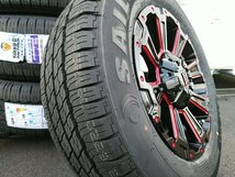 車検対応 200系ハイエース タイヤホイールセット SAILUN COMMERCIO PRO 215/65R16 16インチ LEXXEL DeathRock デスロック_画像3