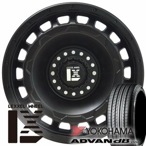 200系ハイエース レジアスエース タイヤホイール4本セット ヨコハマ アドバン dB V552 215/65R16 LEXXEL SwaGGer