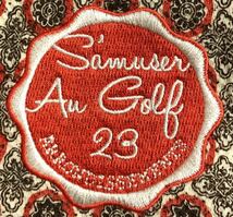 ■ 23区 GOLF ニジュウサンク ゴルフ ■ ロゴ 刺繍 レトロ 総柄 ゴルフ スカート ブラウン系 W58_画像4