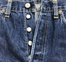 希少 バレンシア製 ■ Levi's リーバイス ■ 激シブ色落ち 50s 1955年 55501 501XX ビッグE 赤耳 インディゴ デニム W30 L36_画像7