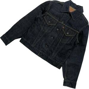 ■ Levi's リーバイス ■ 濃紺 71557 3rd ザード モデル ビッグE デニム ジャケット ジージャン インディゴブルー 38