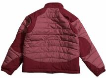 キッズサイズ ■ Patagonia パタゴニア ■ ロゴ ラベル 中綿入 ジャケット キッズサイズ ボルドー XL_画像3