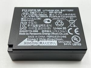 * free shipping *FUJIFILM NP-W126 Fuji film battery present condition delivery B57