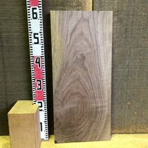 送料無料！！【S574F】ウォルナット 585×260×23㎜ 極上杢 板材 乾燥材 木工 DIY 材木 天然木 無垢材《銘木すずめや》_画像7