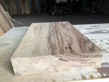 送料無料！【S664F】ゼブラウッド 405×235×54㎜ スポルテッド 乾燥材 木工 DIY 材木 天然木 無垢材《銘木すずめや》_画像2