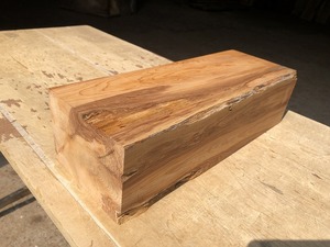 【S397】1円スタート！ 一位 435×158×117㎜ 角材 ブロック 乾燥材 木工 DIY 木材 無垢材《銘木すずめや》