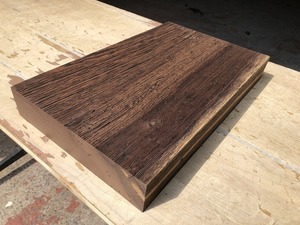 送料無料！！【S475E】ウエンジ 425×260×57㎜ 乾燥材 木工 DIY 材木 天然木 無垢材《銘木すずめや》