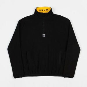 Обычный импортный новый ◆ WKND ◆ Флисовый полуоткрытый тренер Greenwich Fleece Black M Weekend Skateboard Skateboard