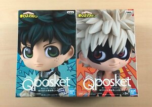 [新品未開封] 僕のヒーローアカデミア Q posket 緑谷 出久 爆豪 勝己 フィギュア 2種セット ヒロアカ緑谷出久　管：ZC