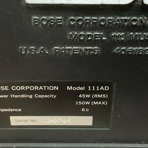 BOSE Model 111ADペア 45W～150W ６Ω 中古オーディオ機器の画像4