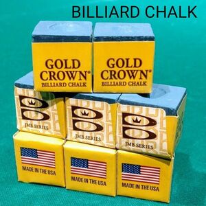 【 送料無料・新品 】BILLIARD CHALK (GOLD CROWN)