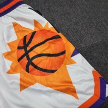 新品　NBA フェニックス・サンズ　ハーフパンツ　Short　ユニフォームパンツ　バスケパンツ　袋付き　ホワイト　Lサイズ　Suns_画像3