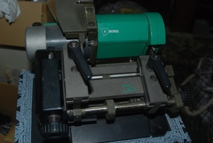 MIWA U9 exclusive use key machine ].KCM-01 electrification motor cutting blade. rotation verification did 
