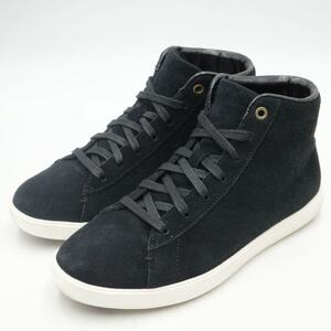 美品 Cole Haan Grand Crosscrt HI TOP コールハーン スニーカー 5B 約 22cm ブラック スエード 完売モデル クリーニング済み