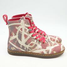 Dr Martens HACKNEY ドクターマーチン ブーツ UK4 約 23cm レッド ホワイト アメカジ クリーニング済み_画像3