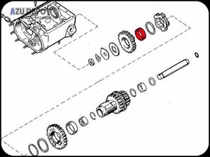 JIMS　カウンターシャフトローギアブッシング ハーレー