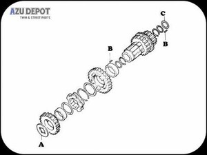 4速トランスミッション　カウンターシャフト　スモールパーツ　B 1936-76年スタンダードローラー88個セット　ハーレー