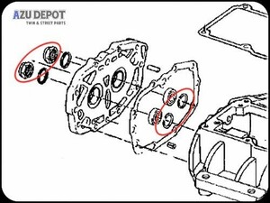 ☆オマケ有☆1980-93年5速BT用トラップドア スモールパーツ ■メインシャフト/カウンターシャフト エンドナット ハーレー