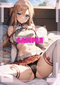 D1200-11SYN 結城アスナ SAO ソードアートオンライン ポスター A4 美少女 最高品質 アニメ 同人 コレクション