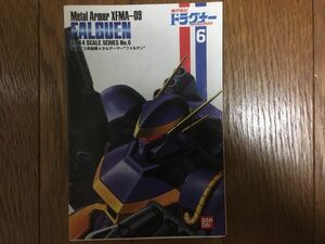 機甲戦記ドラグナー 1/144 No.6 XFMA-09 ファルゲン 説明書 印字 1987.5.