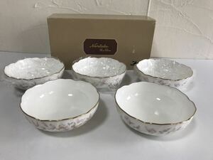 Noritake ノリタケ　SELINA セリナ　ボウル　直径:約13.5ｃｍ　5枚セット　金彩　9957　未使用品/保管品