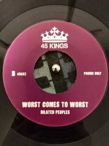 7inc vinyl dilated peoples worst comes to worst hip hop westcoast レコード