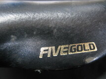 ピスト・競輪/NJS認定KASHIMA【FIVE GOLD】サドル【黒】W44中古品_画像4