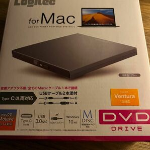 Logitec ポータブルDVDドライブ Mac 外付け DVDドライブ