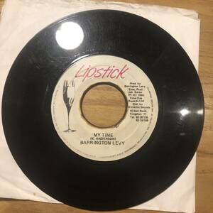 ★ barrington levy ★ my time / lipstick 中古 レゲエ ダンスホール 7インチ