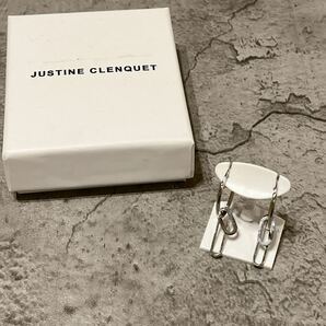 美品 JUSTINE CLENQUET フープ シルバー ピアス