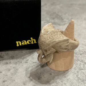 希少 極美品 nach ナッシュ ゾウ リング 13号 象 エレファント