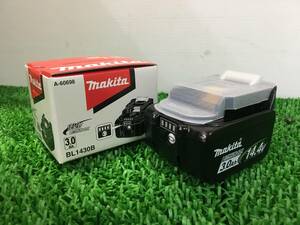 【未使用品】★makita(マキタ) 14.4v3.0Ahリチウムイオンバッテリー残量表示付き BL1430B (A-60698) / ITE8Q6TTP5YG