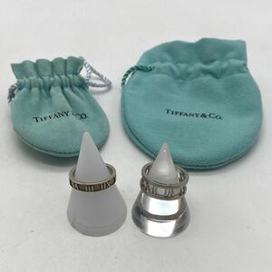 TIFFANY&Co. ティファニー リング2点セット アトラス シルバー 925 WG アクセサリー P821