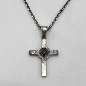 SAAD Sard long necklace Cross silver 925 accessory fashion P978