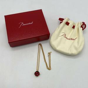 Baccarat バカラ ネックレス クローバー クリスタル ゴールド 925 アクセサリー P740